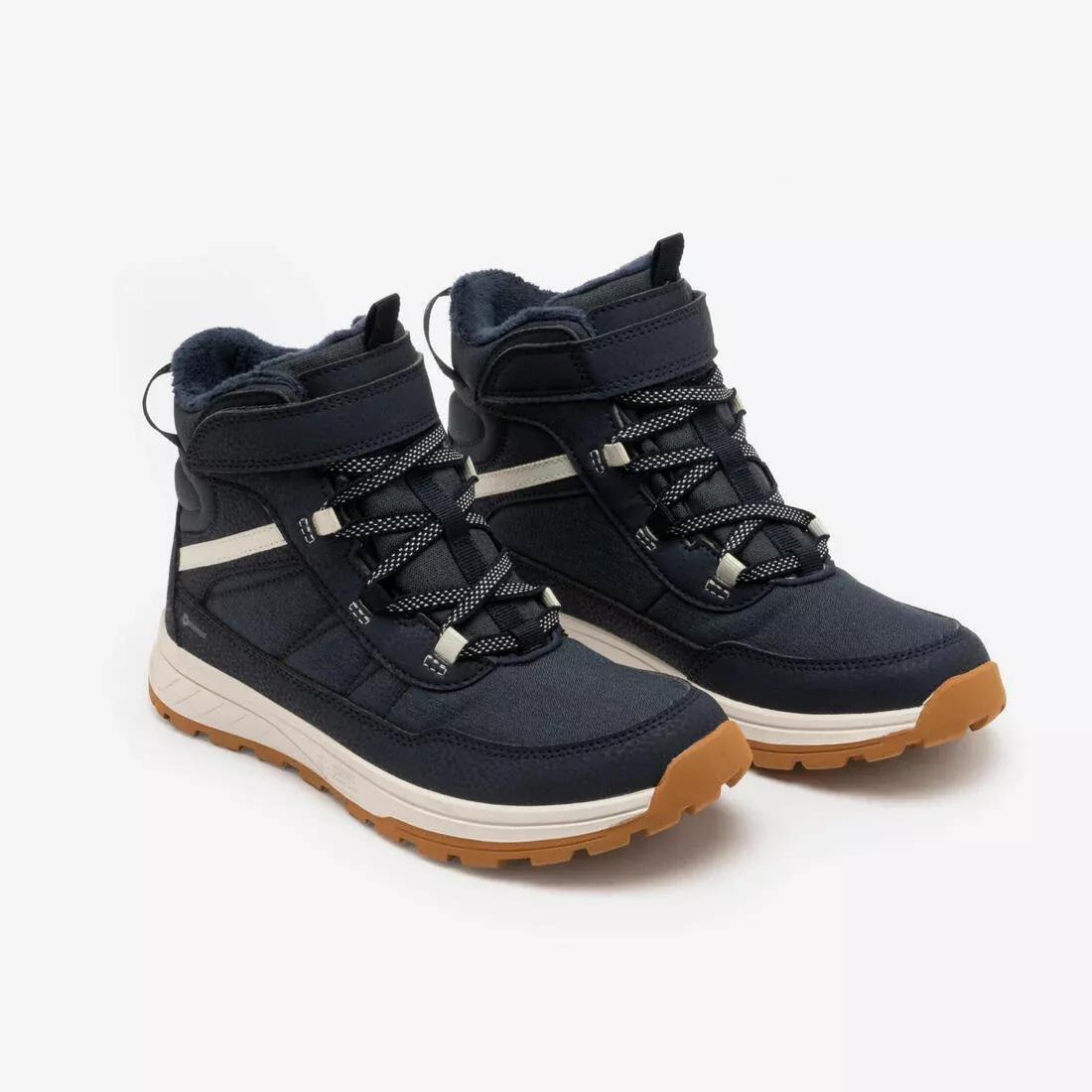 Kids Unisex Waterproof Snow Boots - SH500 Synth Warm, Blue, No Color, large image number 2