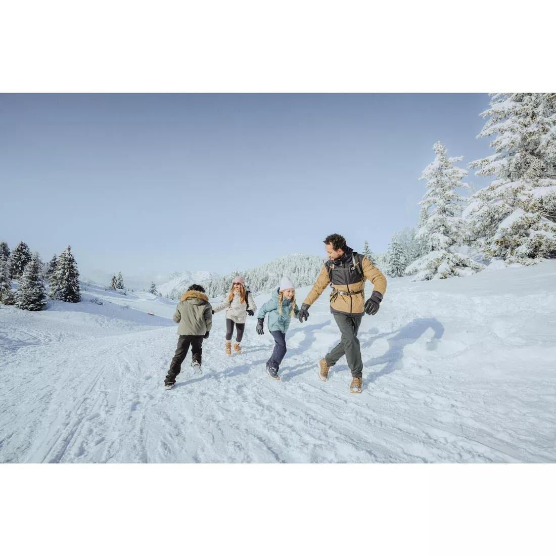 Kids Unisex Waterproof Snow Boots - SH500 Synth Warm, Blue, No Color, large image number 8