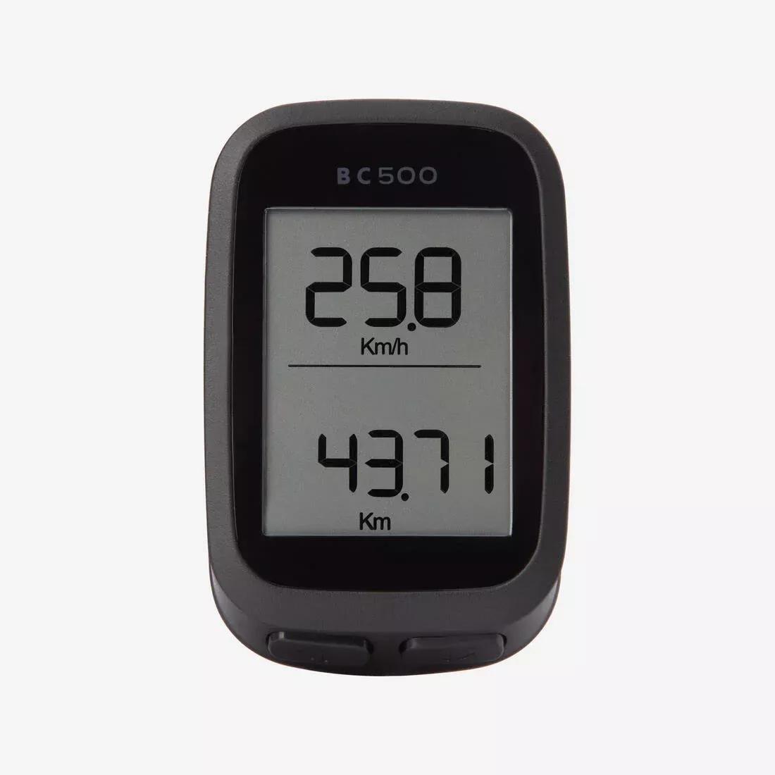 Wireless Bike Cyclometer - Van Rysel 500, Black, No Color, large image number 0