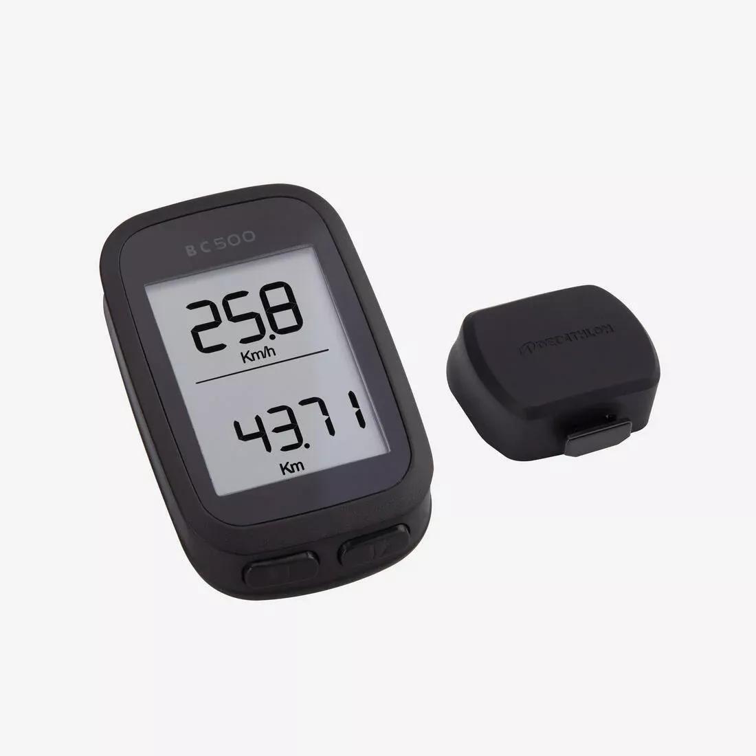 Wireless Bike Cyclometer - Van Rysel 500, Black, No Color, large image number 1