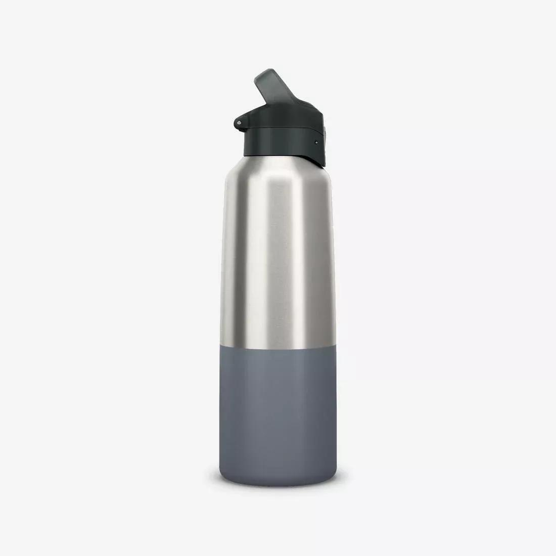 1L Insulated Stainless Steel Flask 900 With Quick-Release Cap For Hiking, Khaki, No Color, large image number 8