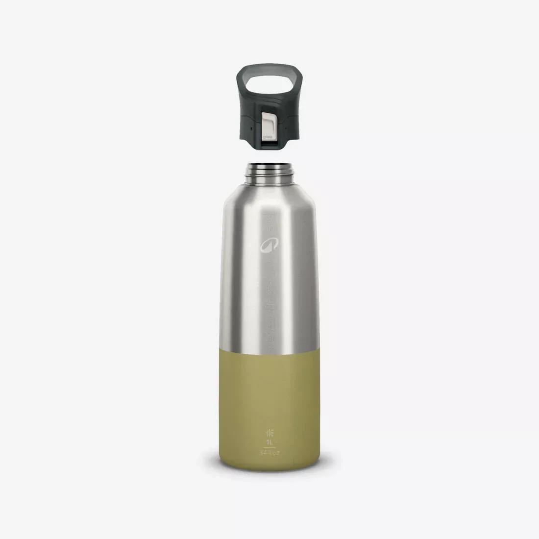 1L Insulated Stainless Steel Flask 900 With Quick-Release Cap For Hiking, Khaki, No Color, large image number 10