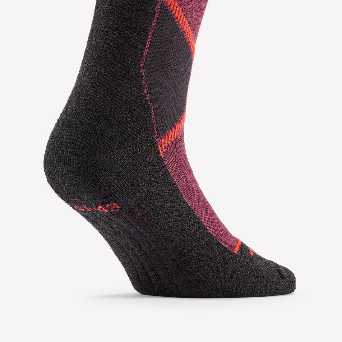 WEDZE--SKI SOCKS 500 WHITE, No Color, large image number 2