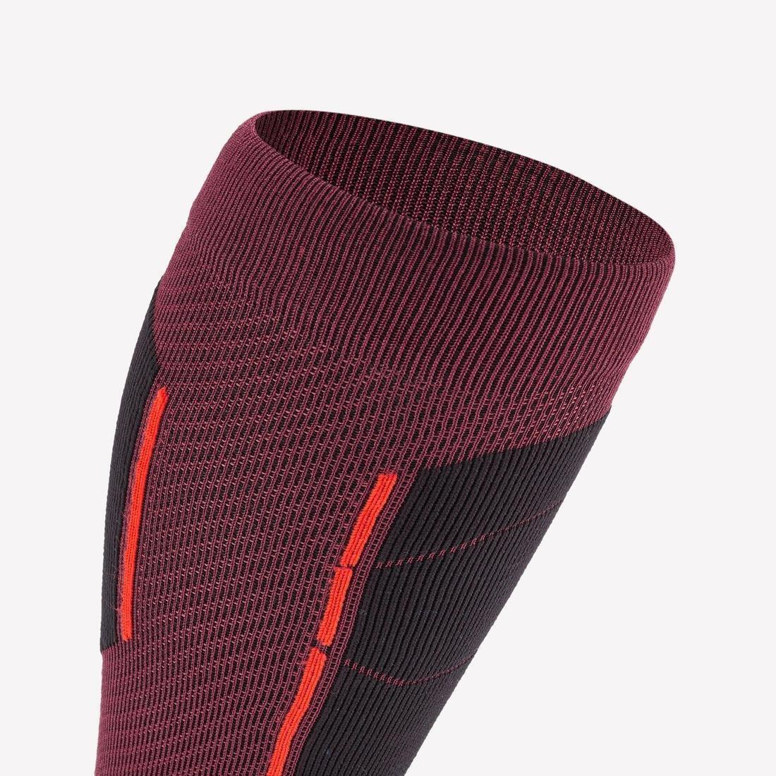 WEDZE--SKI SOCKS 500 WHITE, No Color, large image number 4