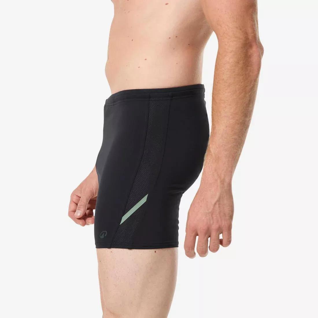 Men Long Swimming Boxer, Black, No Color, large image number 8