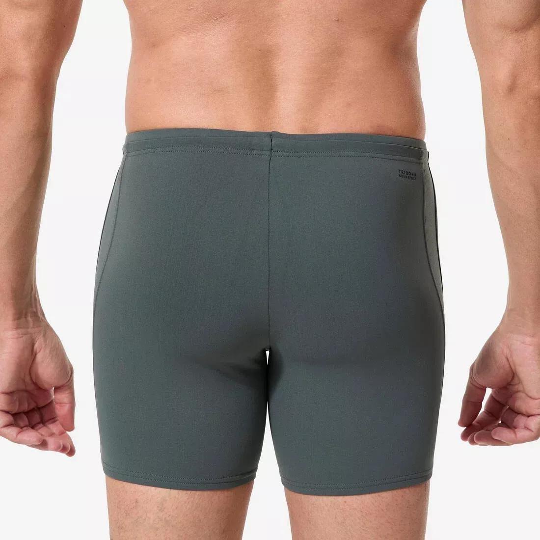 Men Long Swimming Boxer, Green, No Color, large image number 7