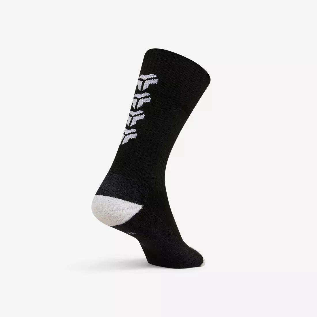 Adult Handball Mid Socks Single-Pack - H500, Beige, No Color, medium
