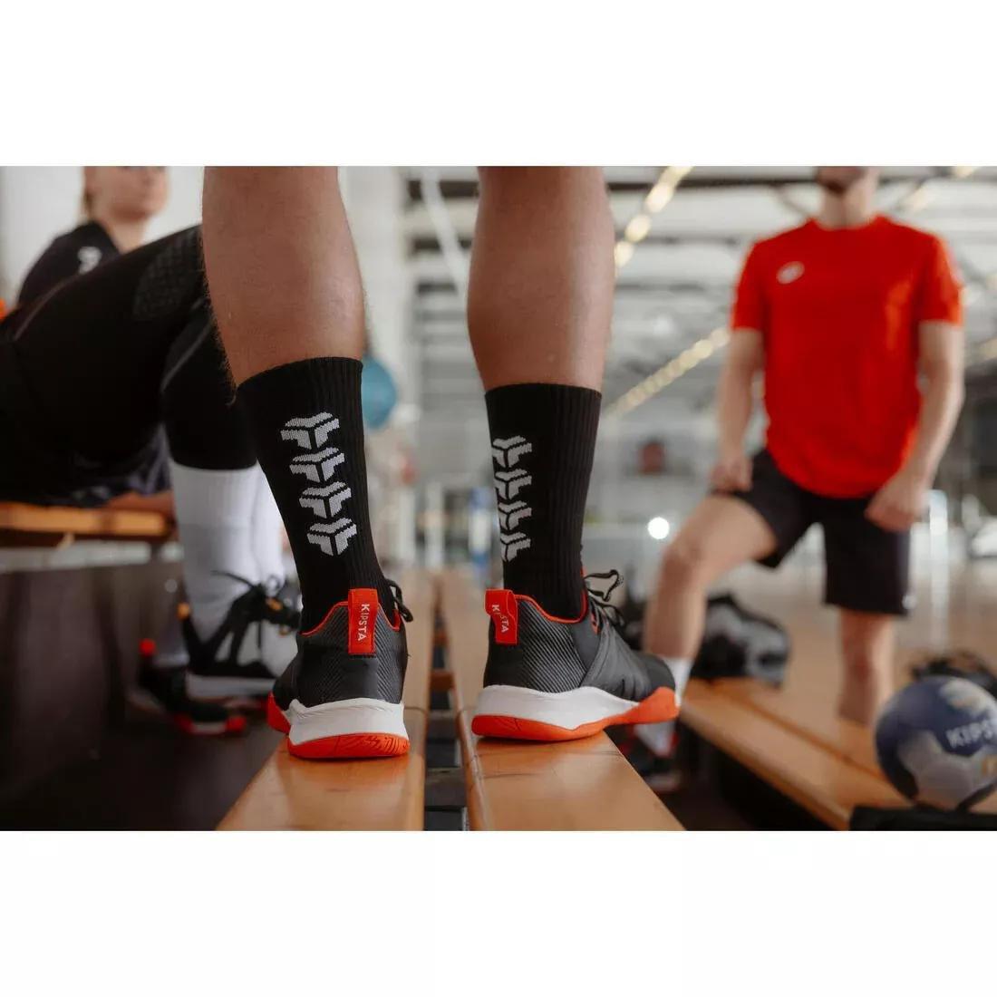 Adult Handball Mid Socks Single-Pack - H500, Beige, No Color, large image number 4