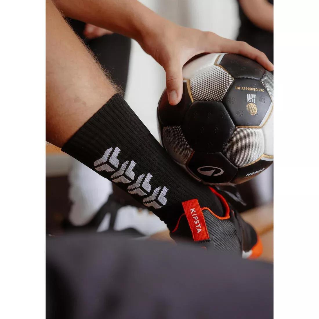 Adult Handball Mid Socks Single-Pack - H500, Beige, No Color, large image number 5