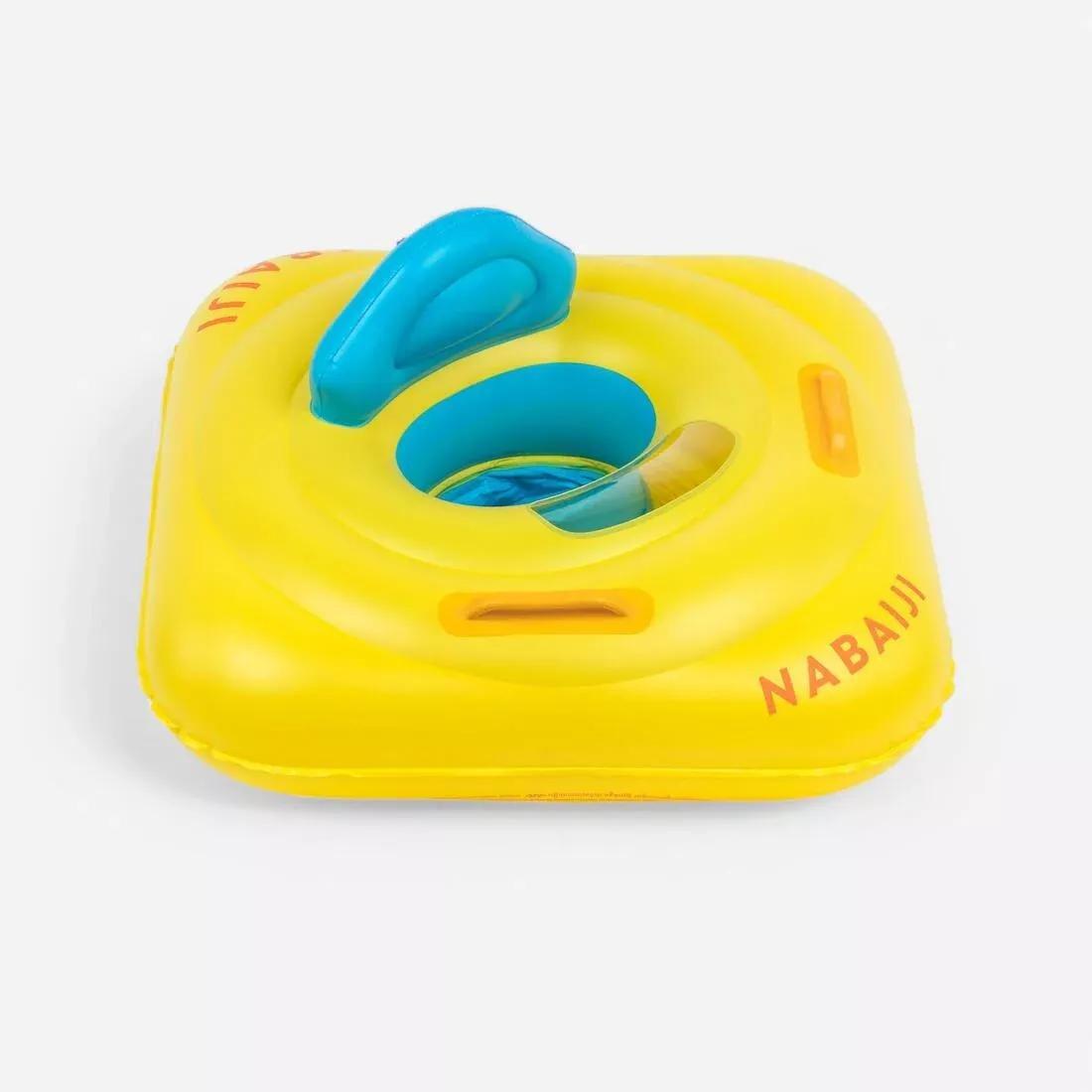Baby Inflatable Swim Ring With Seat For Infants Weighing 7-11 Kg, Yellow, No Color, medium