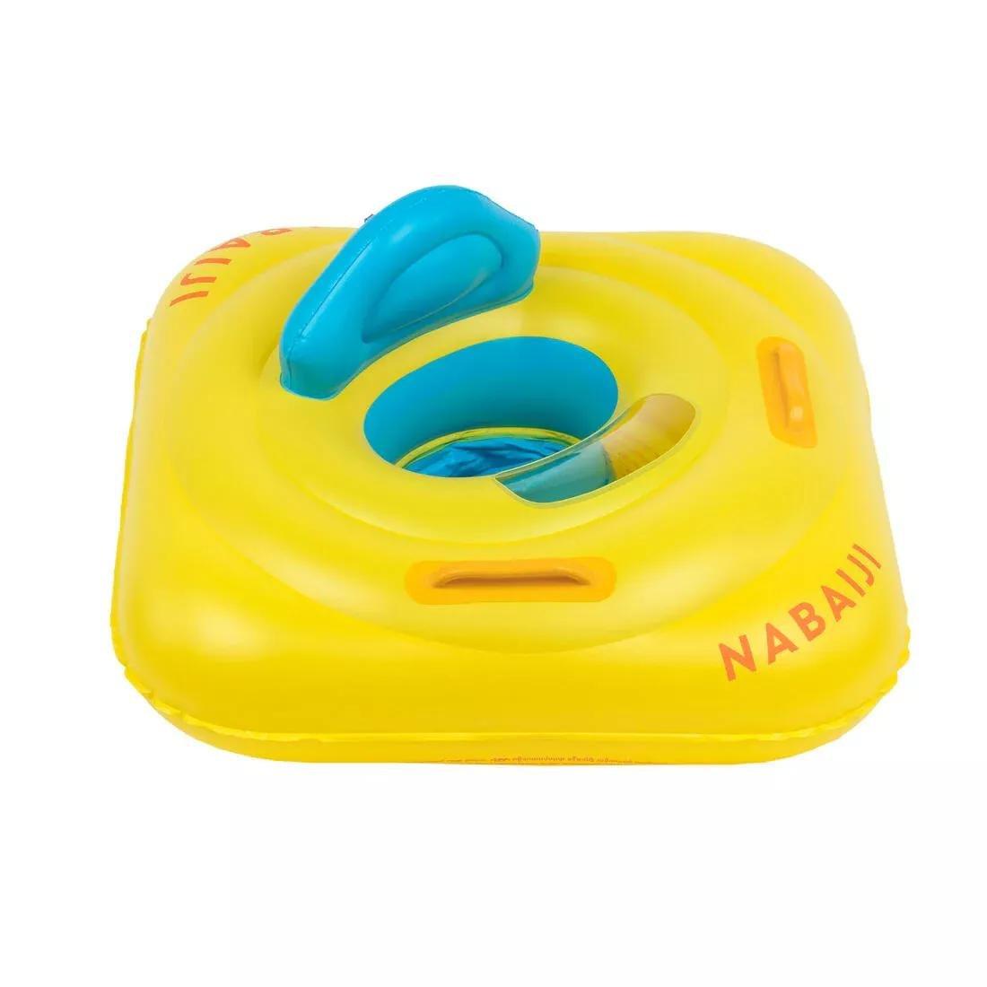 Baby Inflatable Swim Ring With Seat For Infants Weighing 7-11 Kg, Yellow, No Color, large image number 8