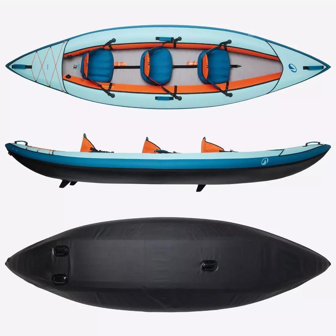 Pack canoe/kayak Tribord 100 Essential - 2/3 people, Blue, No Color, large image number 1