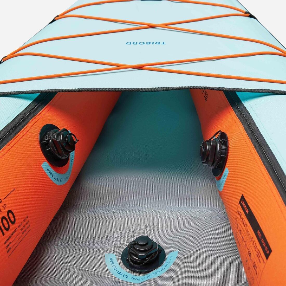 Pack canoe/kayak Tribord 100 Essential - 2/3 people, Blue, No Color, large image number 8