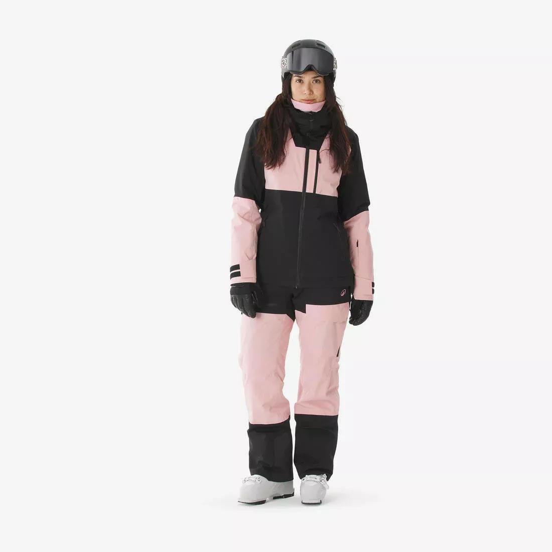 Women Warm And Breathable All-Mountain Ski And Snowboard Jacket - 500 am, Pink, No Color, large image number 1