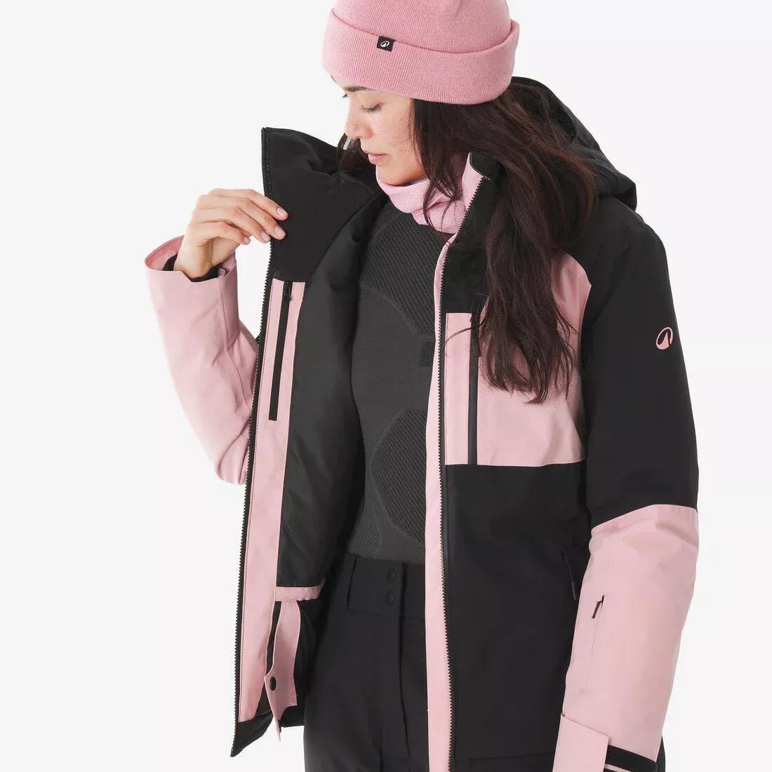 Women Warm And Breathable All-Mountain Ski And Snowboard Jacket - 500 am, Pink, No Color, large image number 7