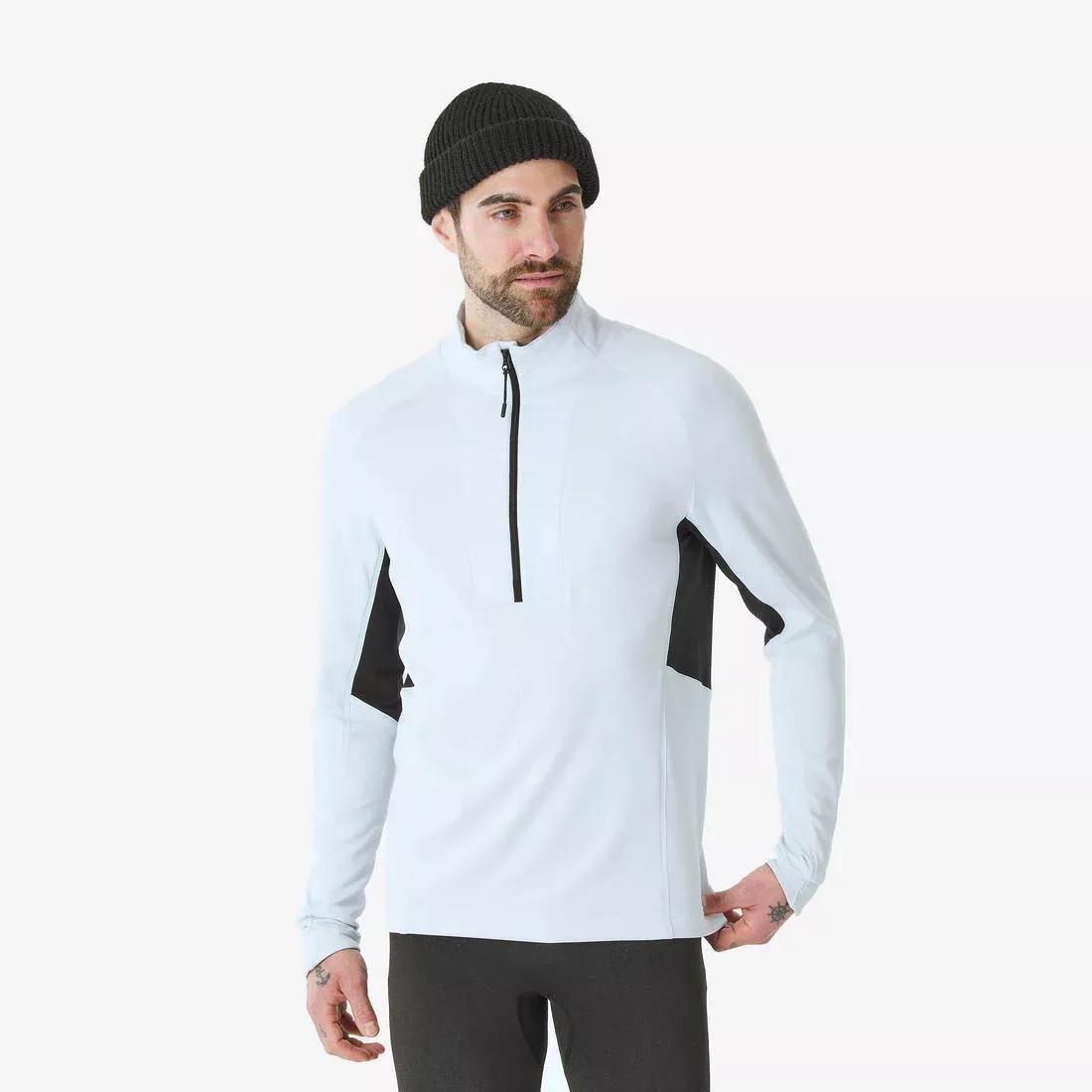 Men Thermal Base Layer - BL Top 500 Half-Zip, Blue, No Color, medium