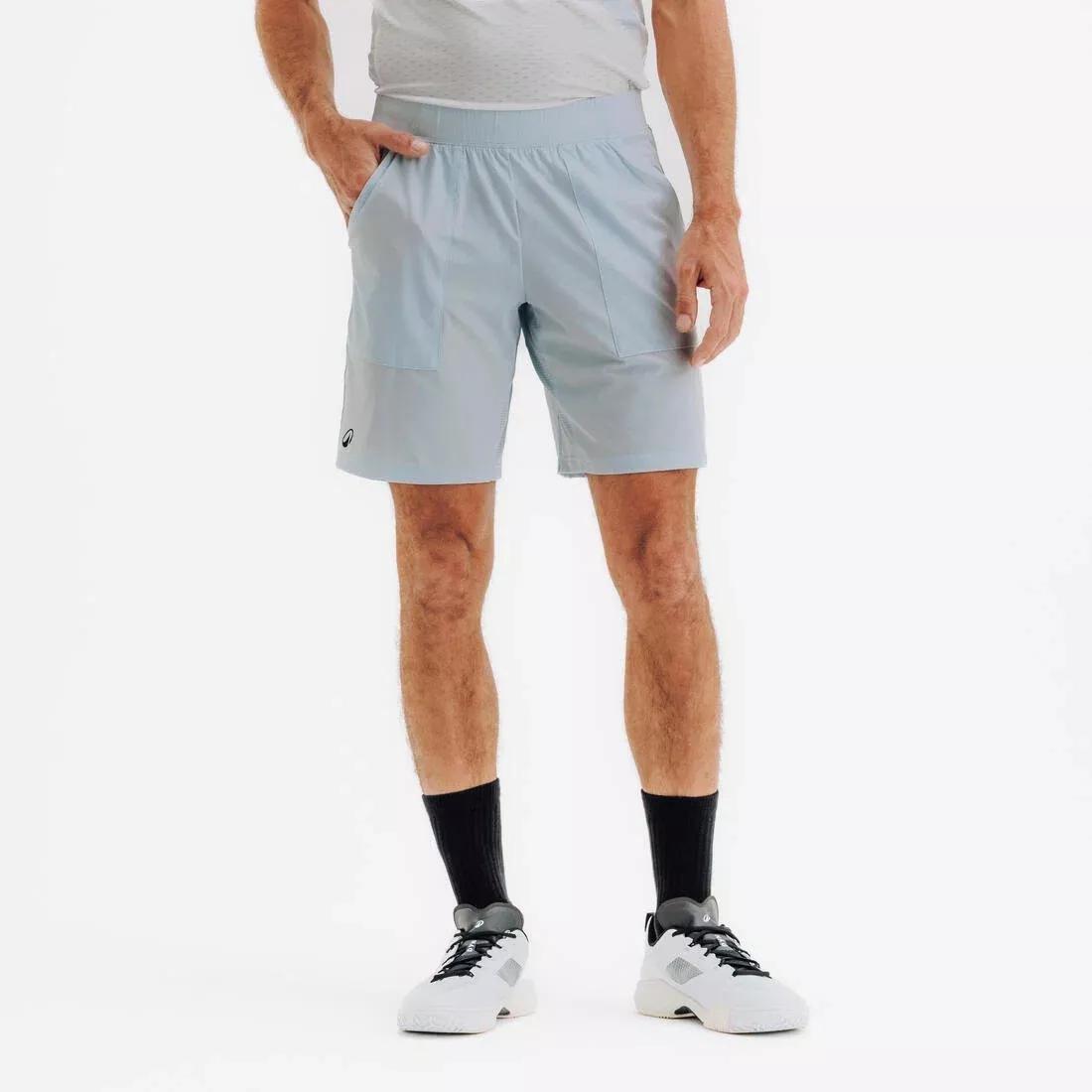 Men Breathable Padel Shorts Dry, Blue, No Color, large image number 0