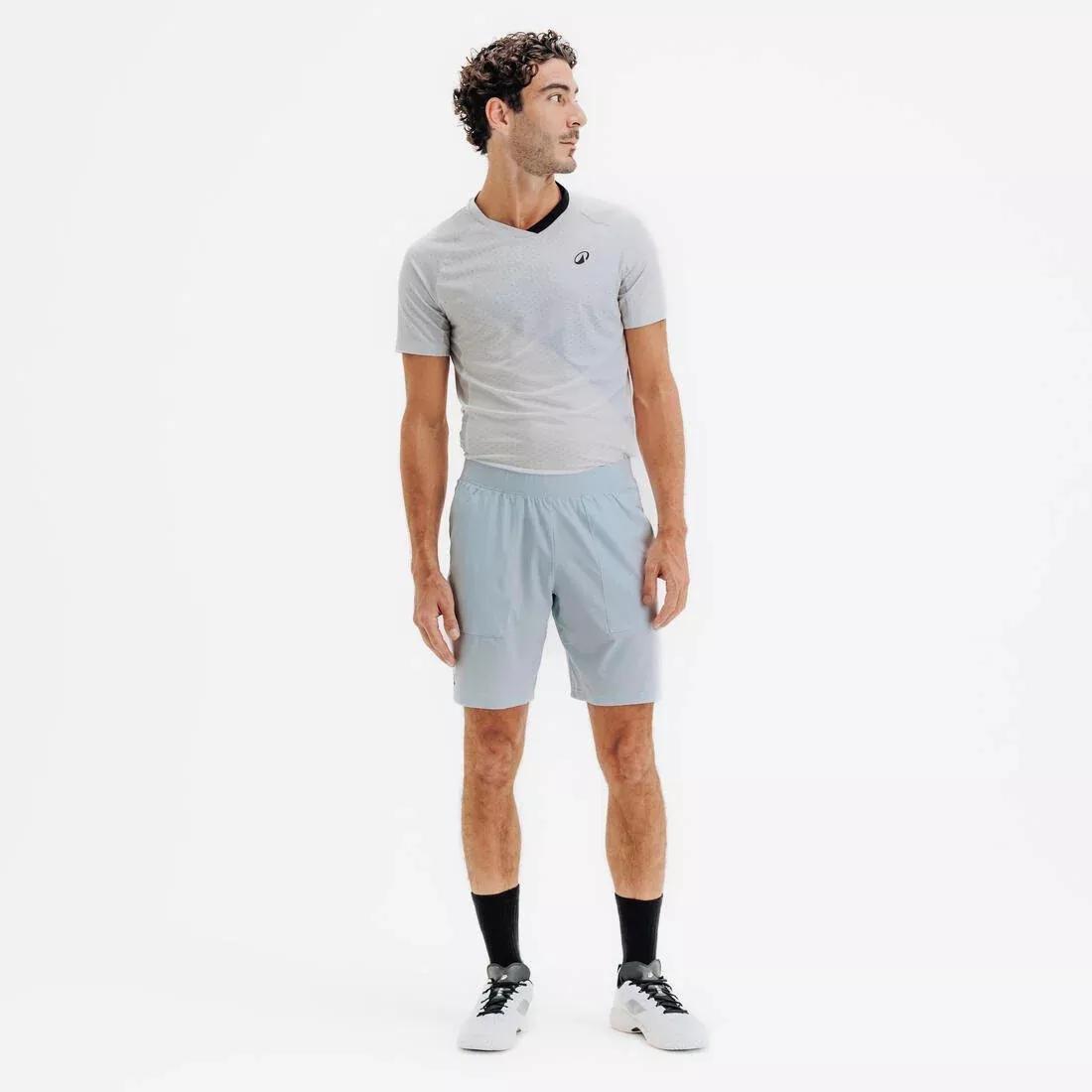 Men Breathable Padel Shorts Dry, Blue, No Color, large image number 1