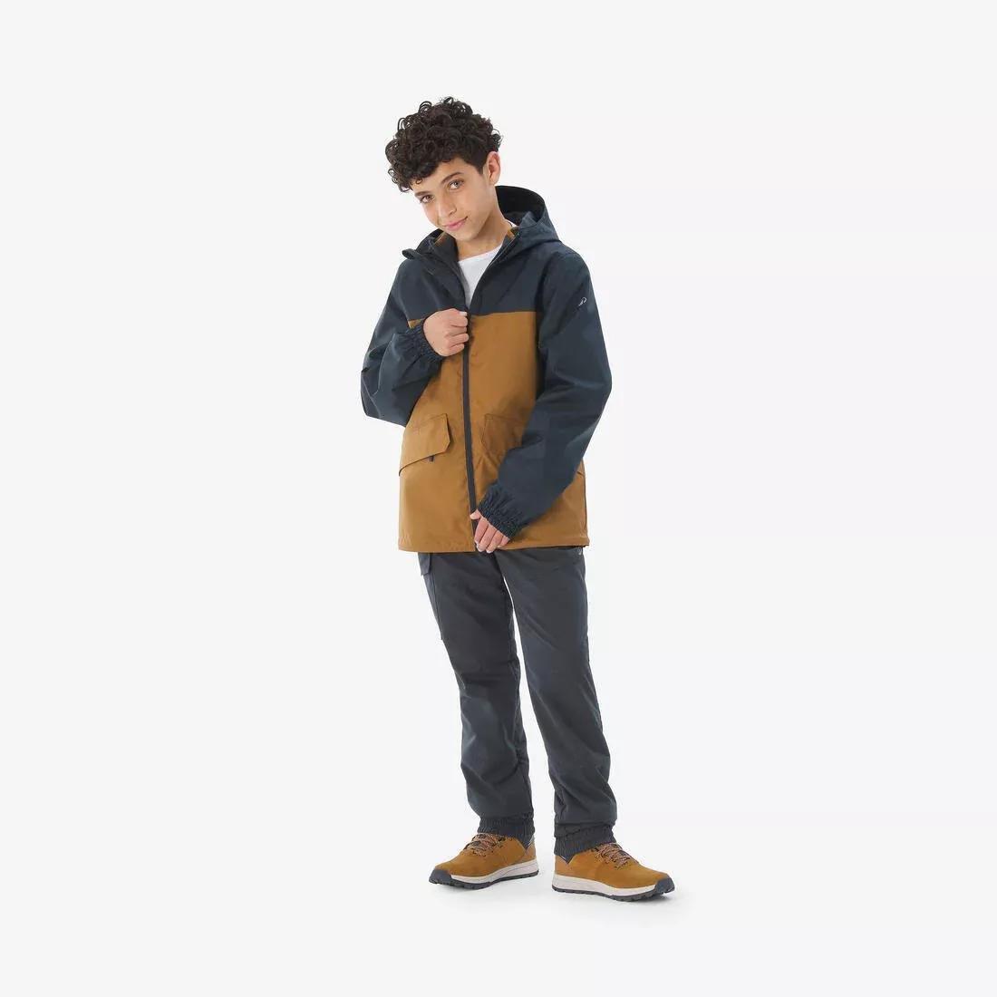 Kids Unisex 3-In-1 Hiking Jacket - MH100, Brown, No Color, large image number 1