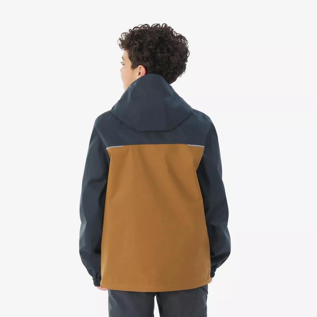 Kids Unisex 3-In-1 Hiking Jacket - MH100, Brown, No Color, large image number 3