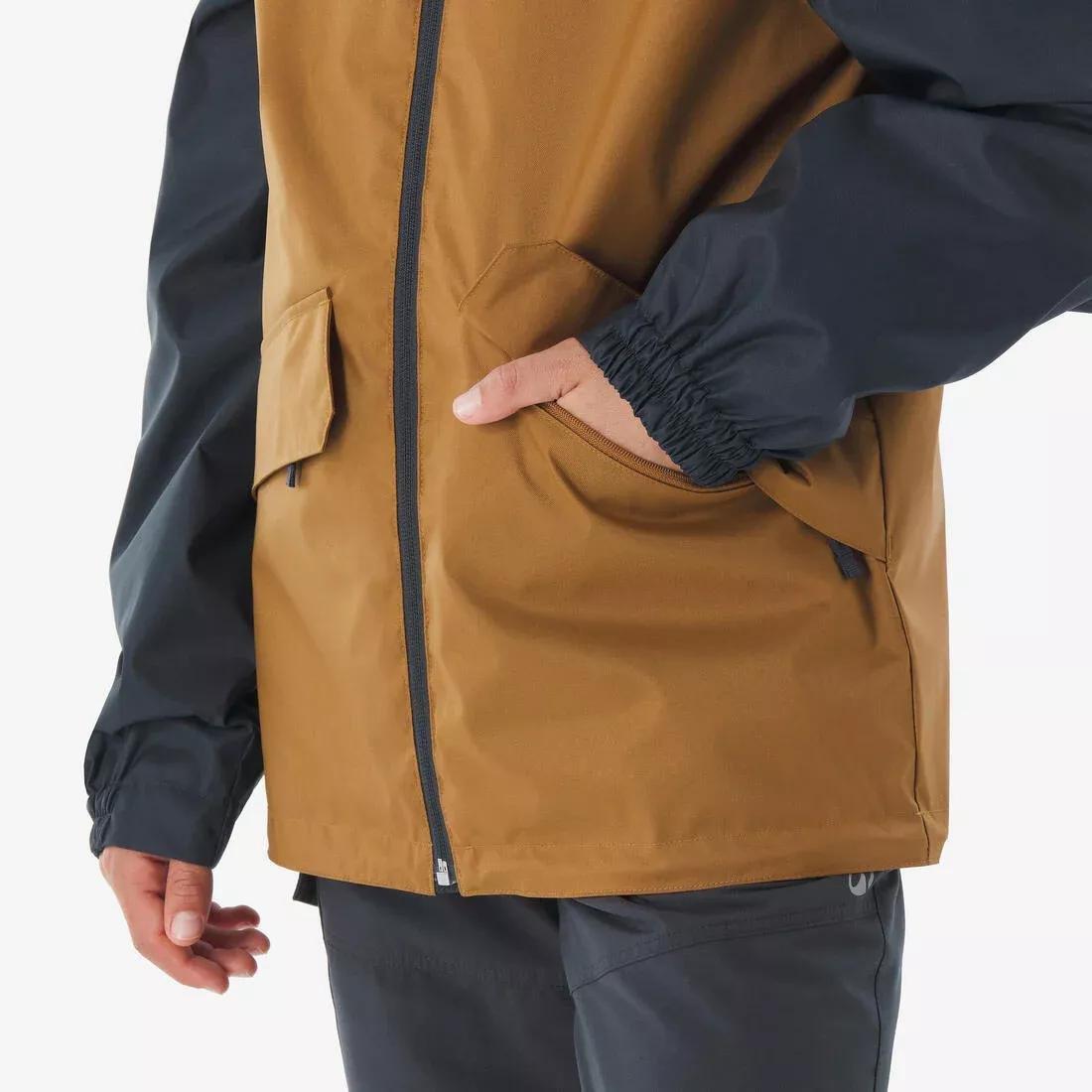 Kids Unisex 3-In-1 Hiking Jacket - MH100, Brown, No Color, large image number 4