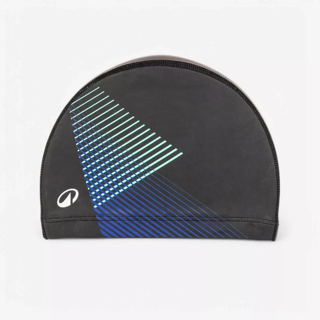 Coated mesh swim cap - Printed fabric - Size M, Black, No Color, large image number 0