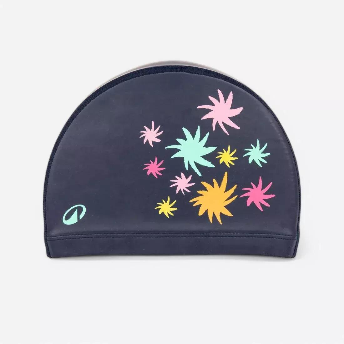 Coated mesh swim cap - Printed fabric - Size M, Black, No Color, large image number 1