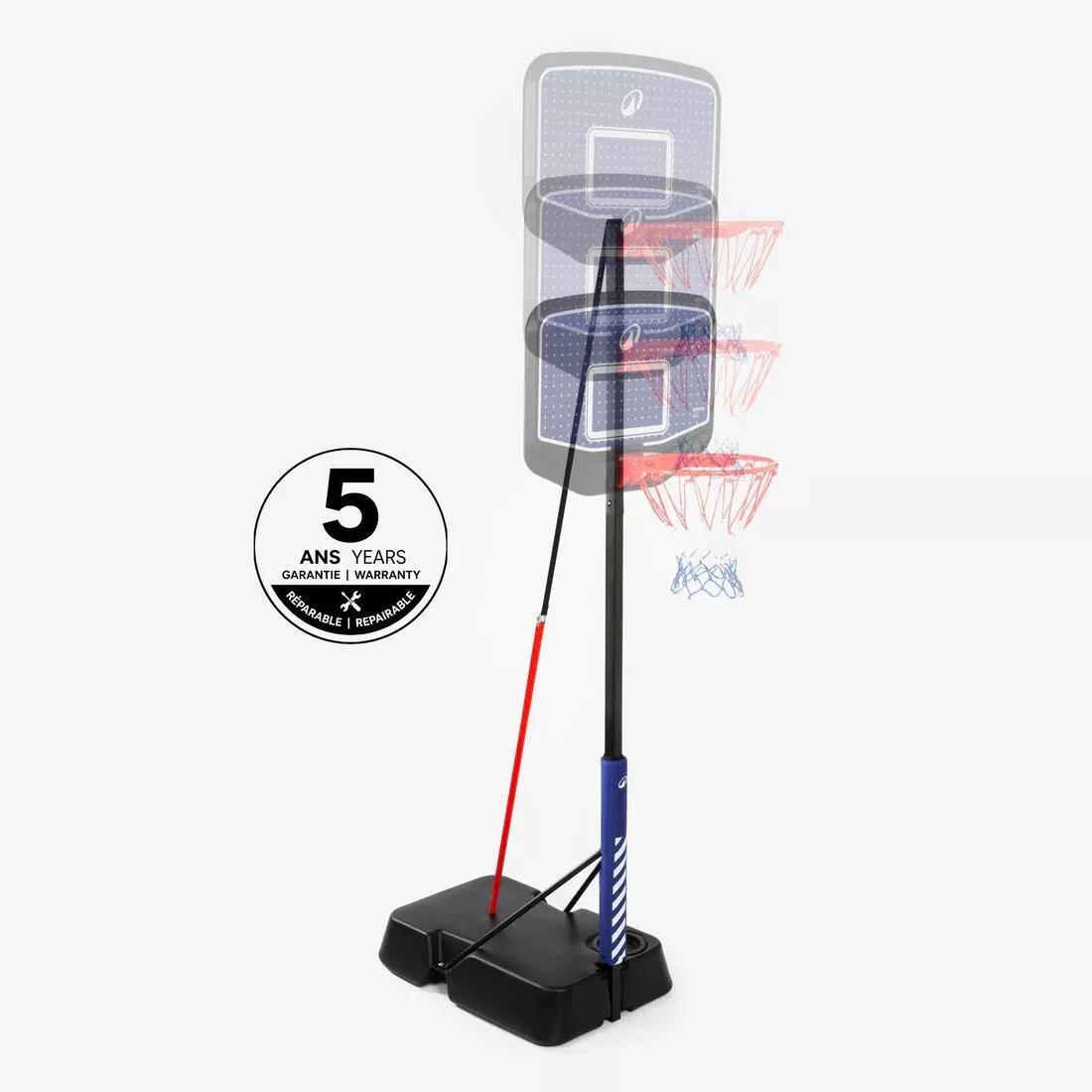 K900 Easy-Adjust Kids' Basketball Hoop (1.6m to 2.2m), No Color, large image number 2
