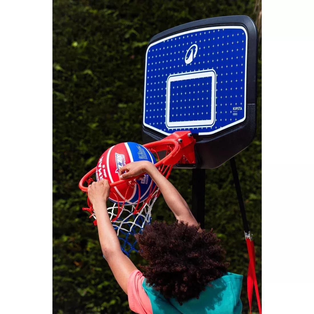 K900 Easy-Adjust Kids' Basketball Hoop (1.6m to 2.2m), No Color, large image number 3