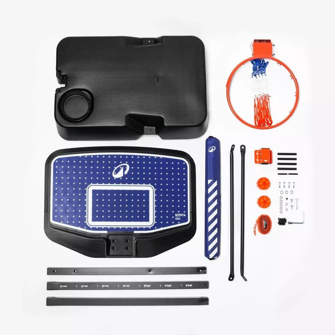 K900 Easy-Adjust Kids' Basketball Hoop (1.6m to 2.2m), No Color, large image number 4