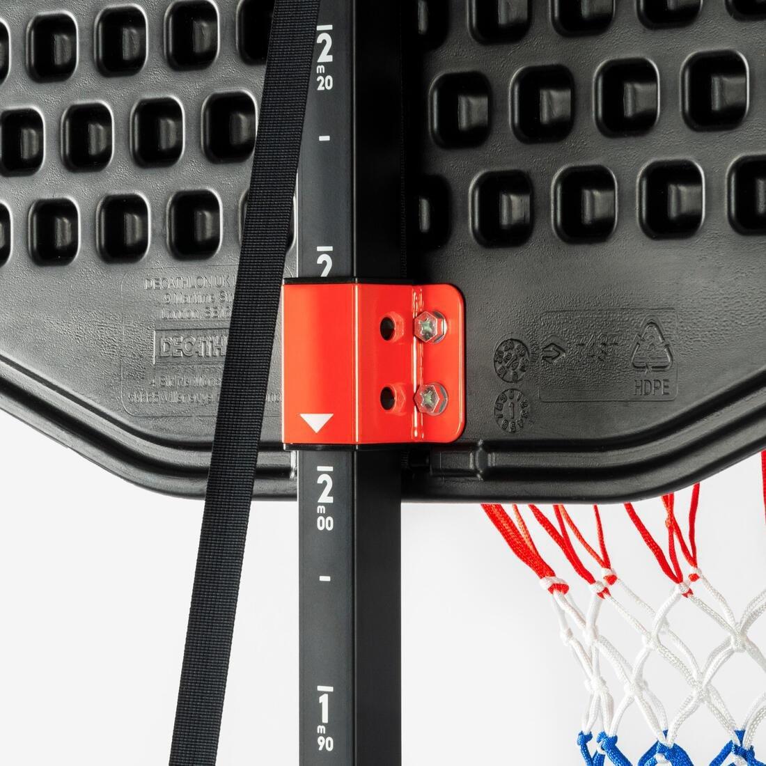 K900 Easy-Adjust Kids' Basketball Hoop (1.6m to 2.2m), No Color, large image number 9