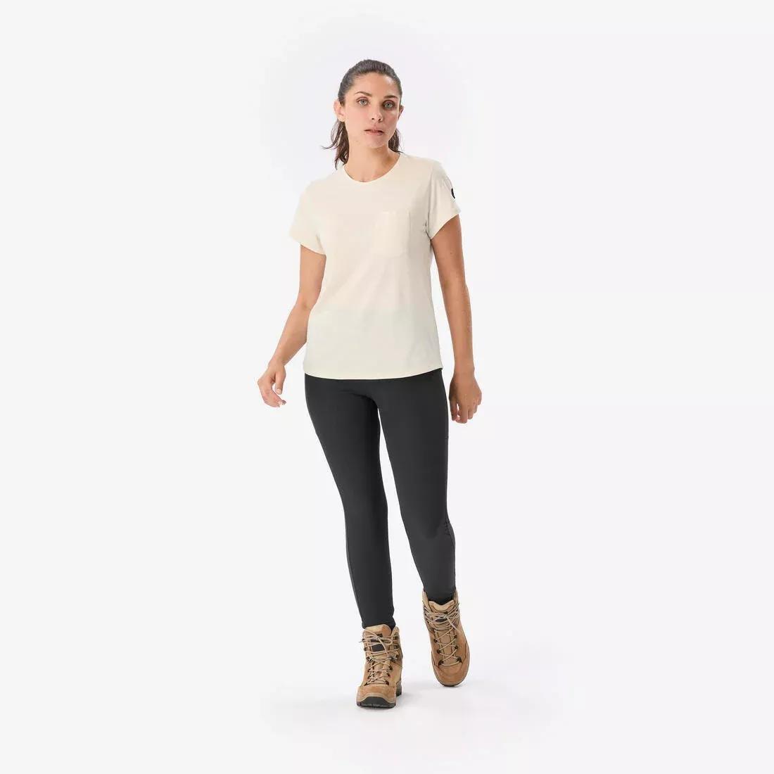 Women Durable Trekking Leggings - MT500, Black, No Color, medium