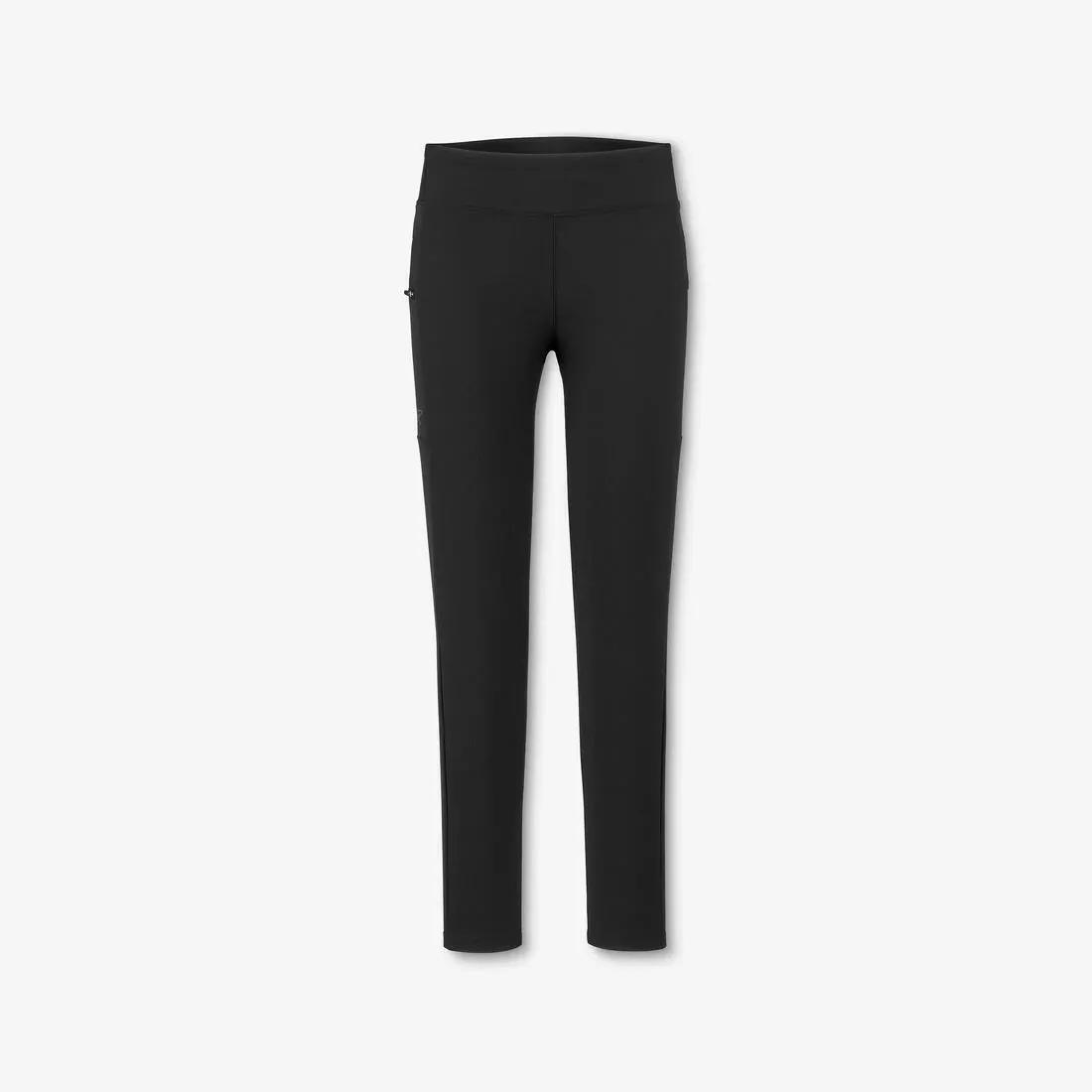 Women Durable Trekking Leggings - MT500, Black, No Color, large image number 7