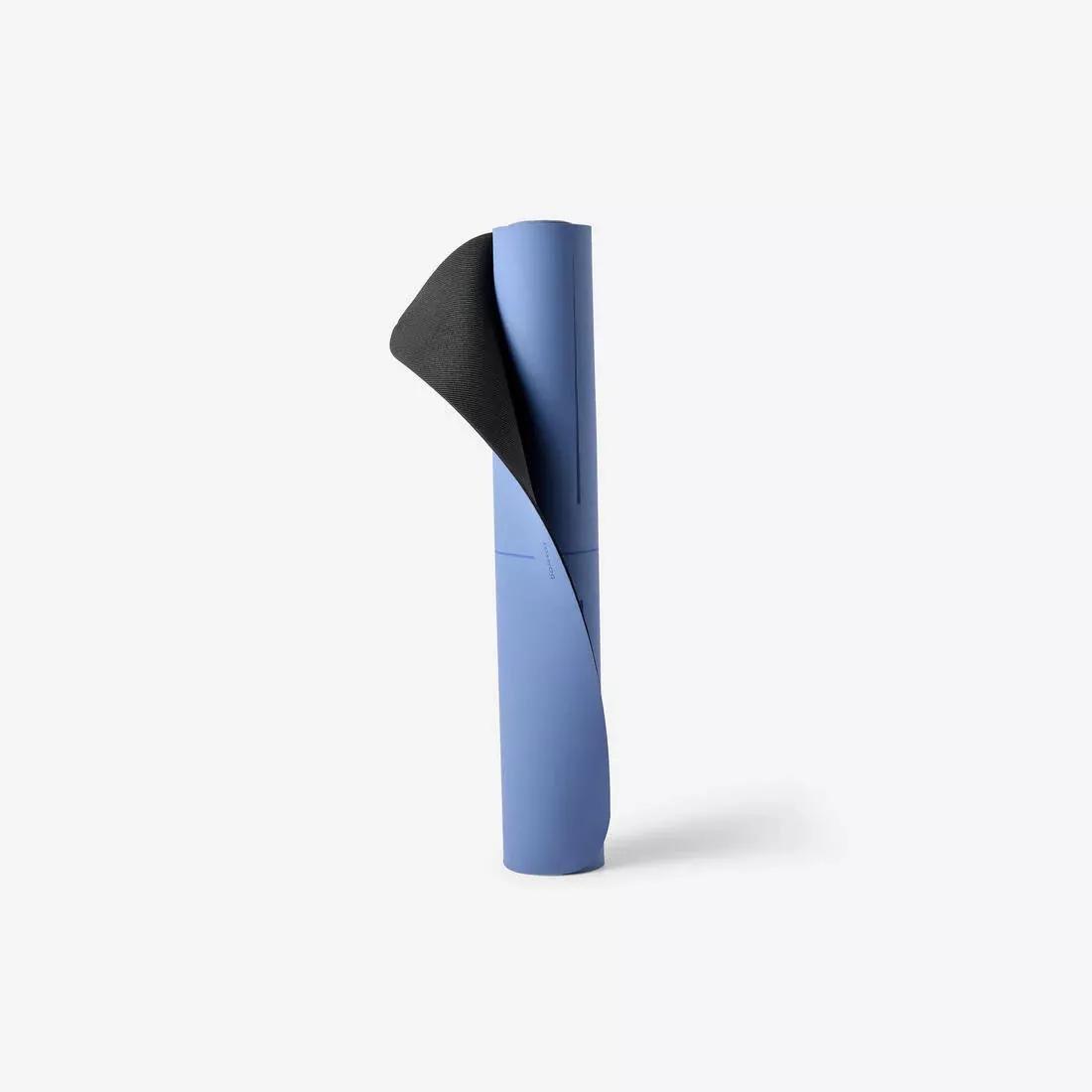 4 mm Thick Ultra Grippy Dynamic Yoga Mat, Blue, No Color, large image number 6