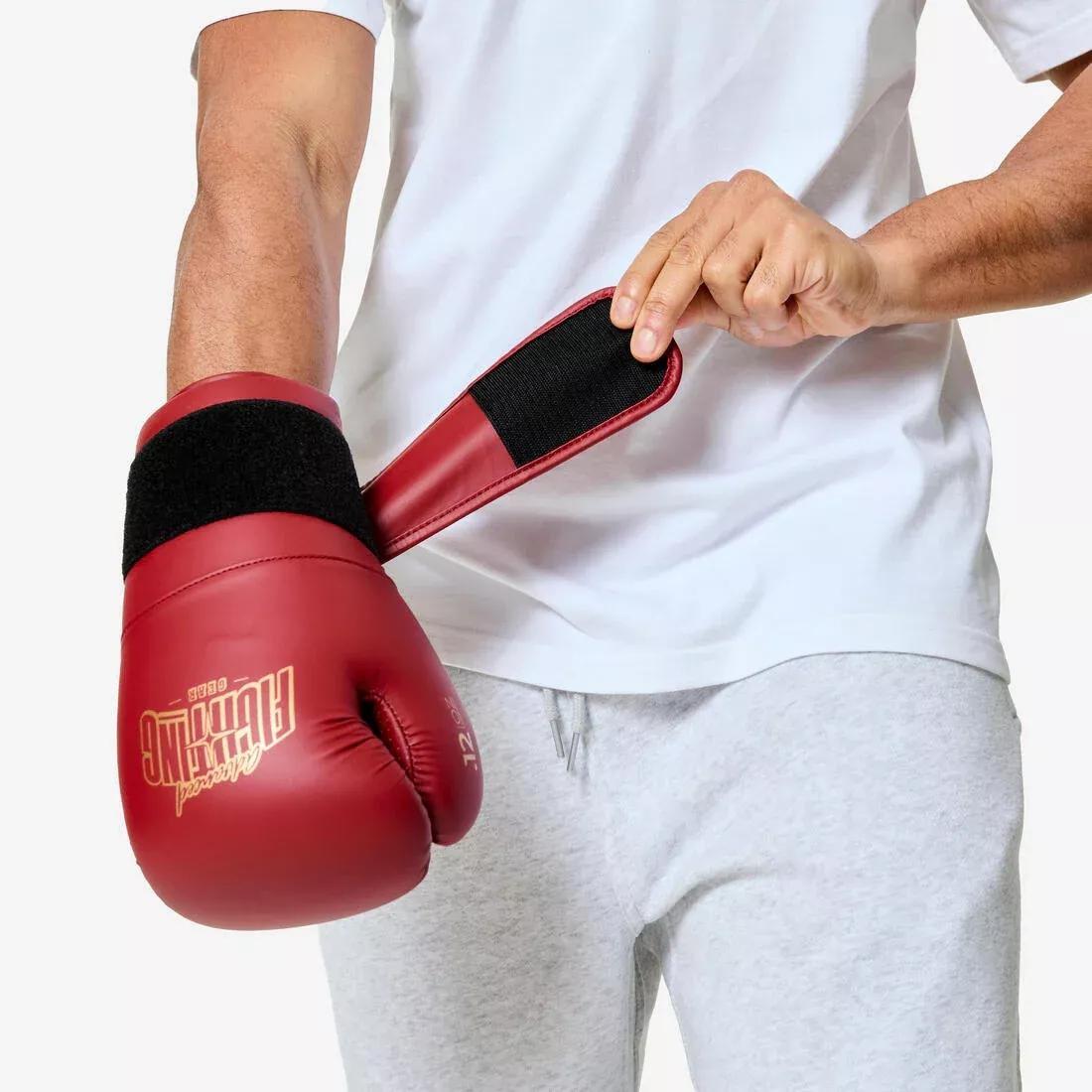 Boxing Training Gloves with Ergonomic Foam, Beige, No Color, large image number 3