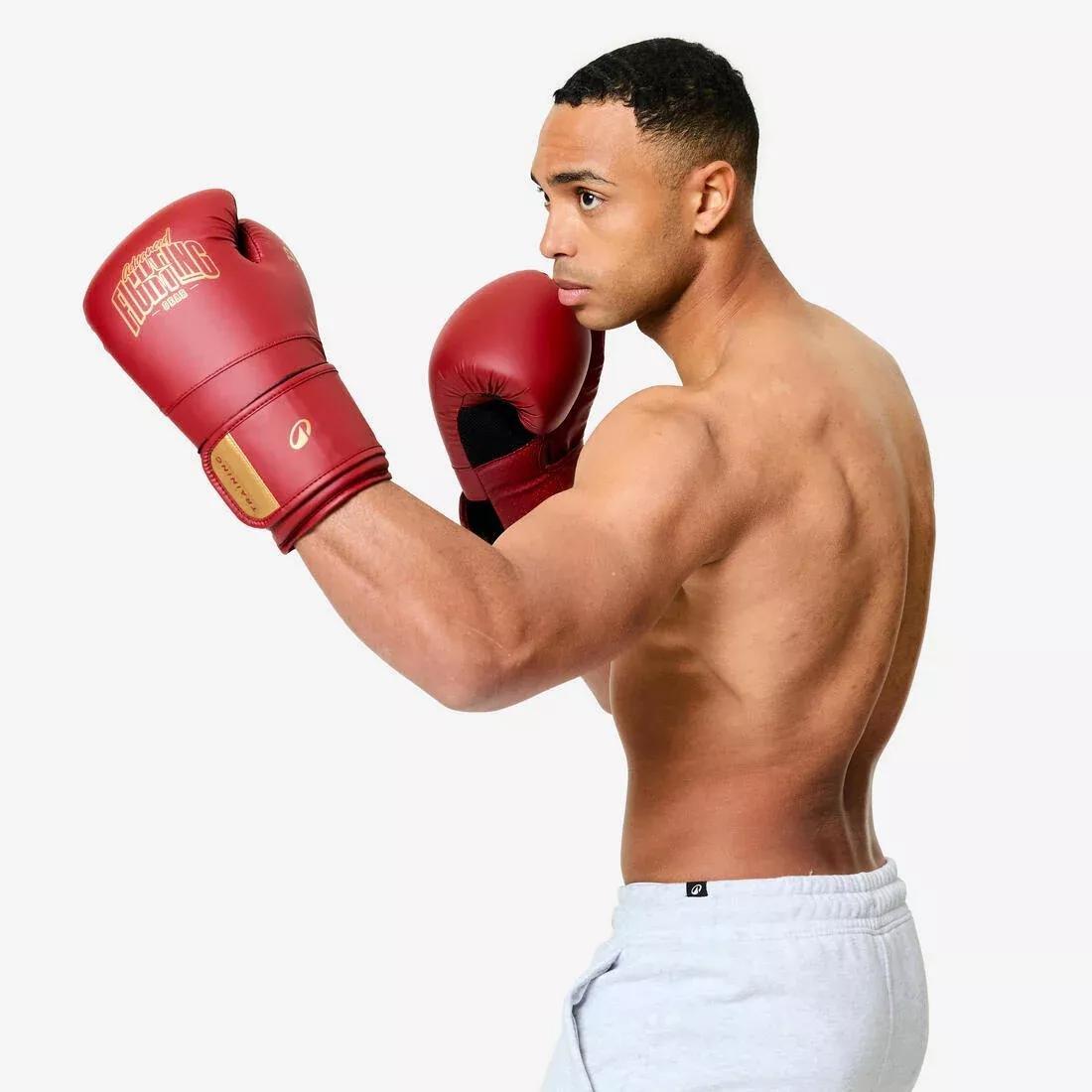 Boxing Training Gloves with Ergonomic Foam, Beige, No Color, large image number 7