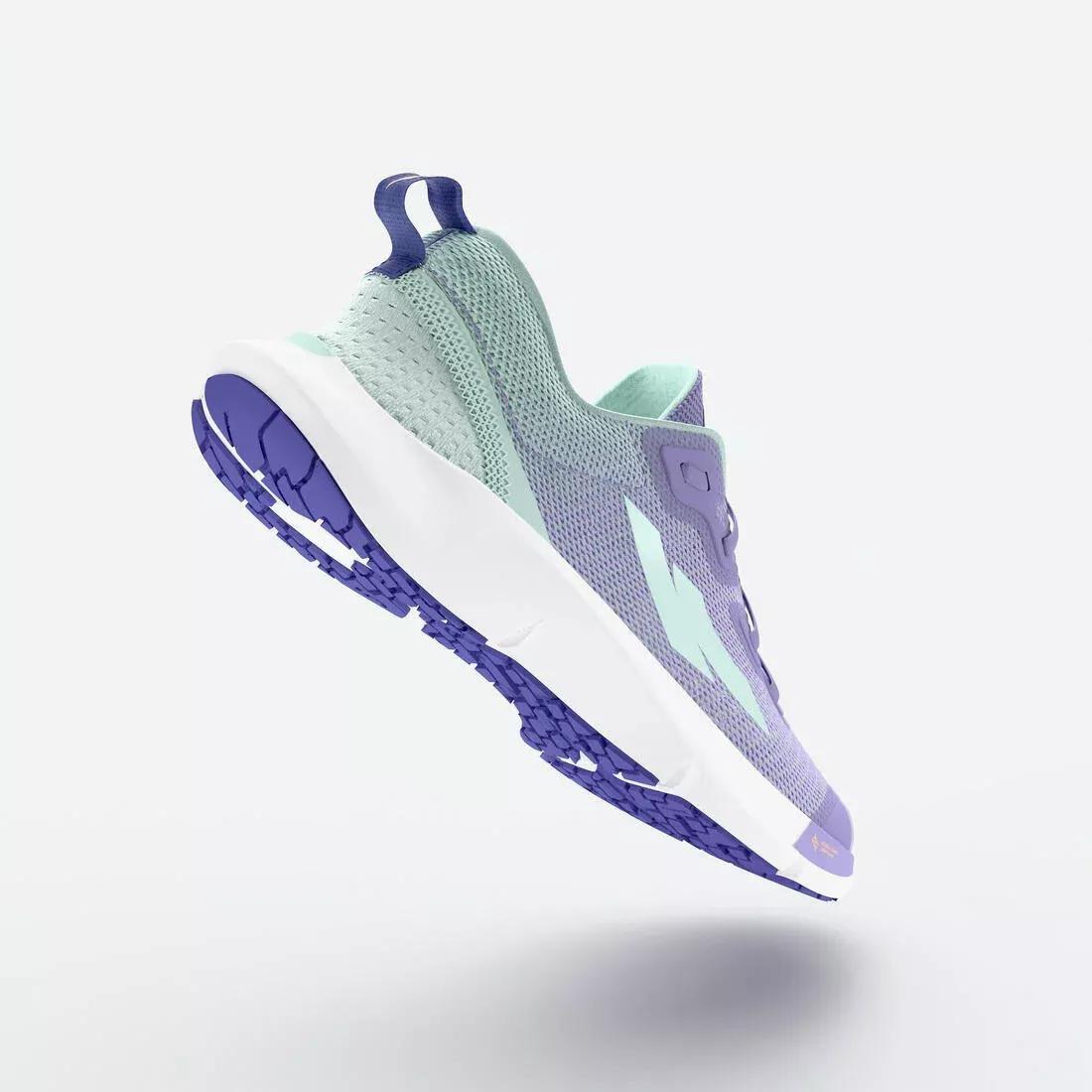 Children Running Shoes Drop 0 - Kiprun KN500, Blue, No Color, large image number 4