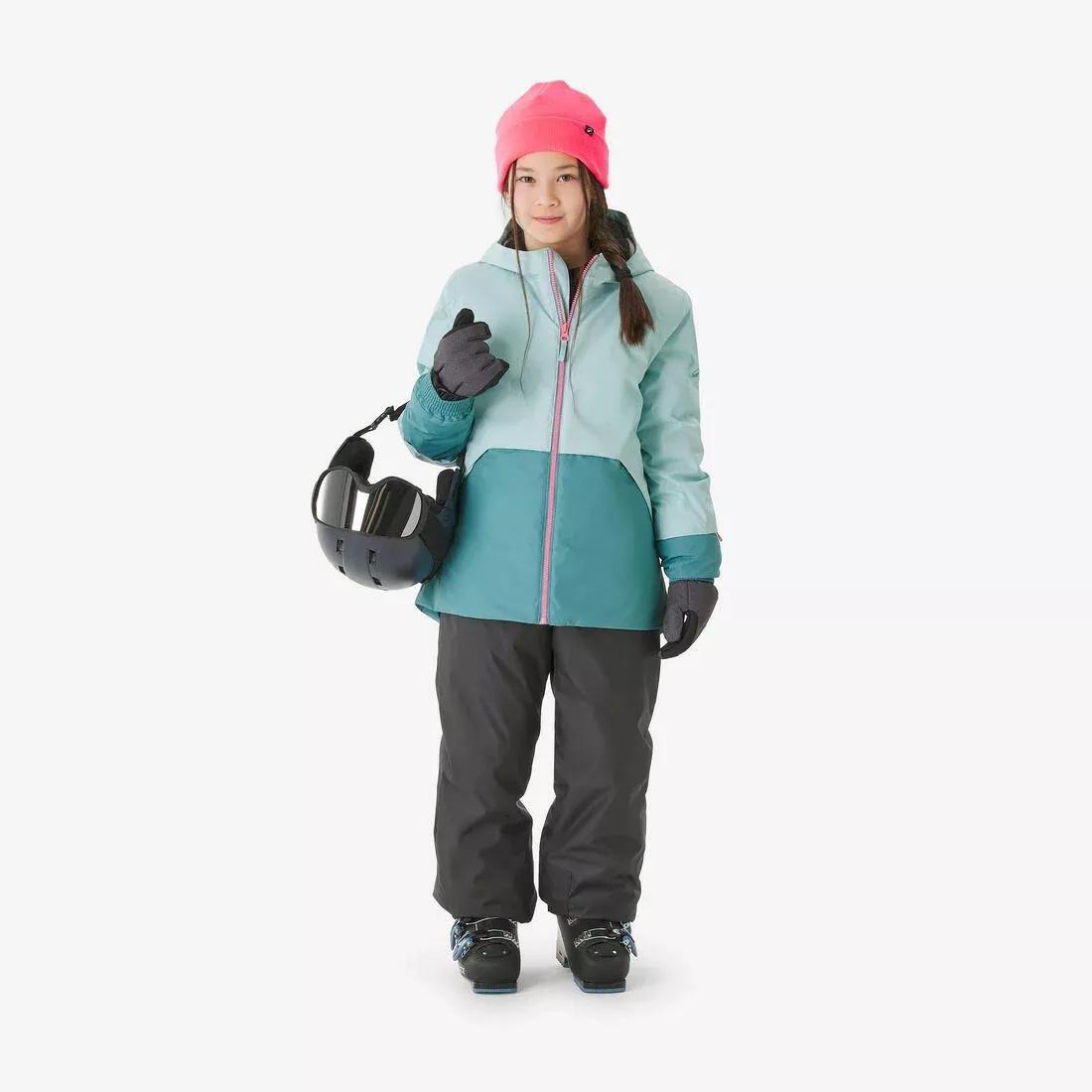 Kids Unisex Warm Ski Suit - Ski100, Turquoise, 5401_000, large image number 2
