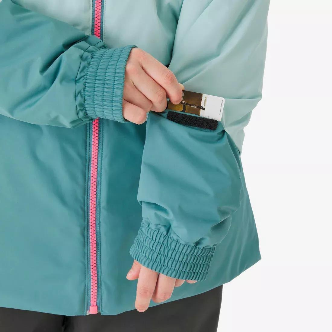 Kids Unisex Warm Ski Suit - Ski100, Turquoise, 5401_000, large image number 8