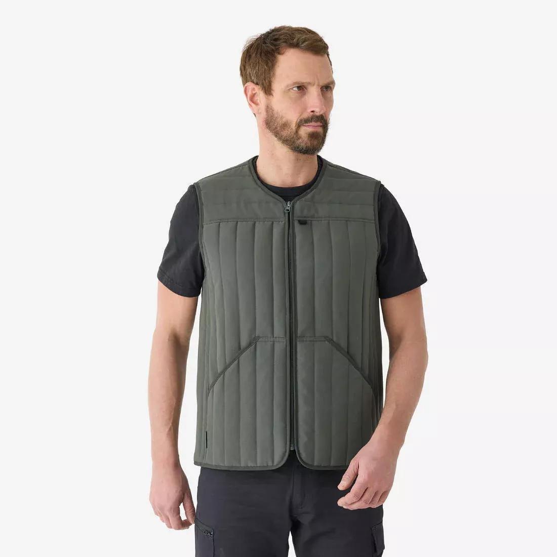 Quilted Vest - 100, Green, 5401_000, large image number 0