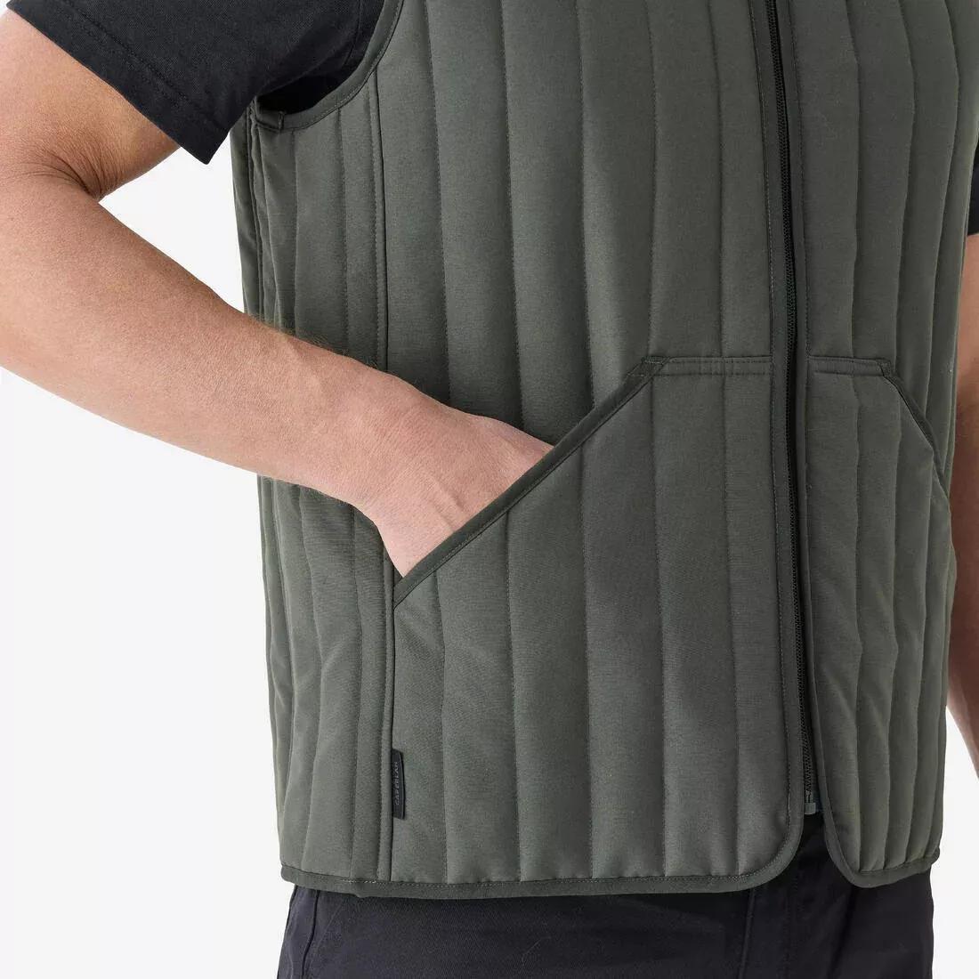 Quilted Vest - 100, Green, 5401_000, large image number 4