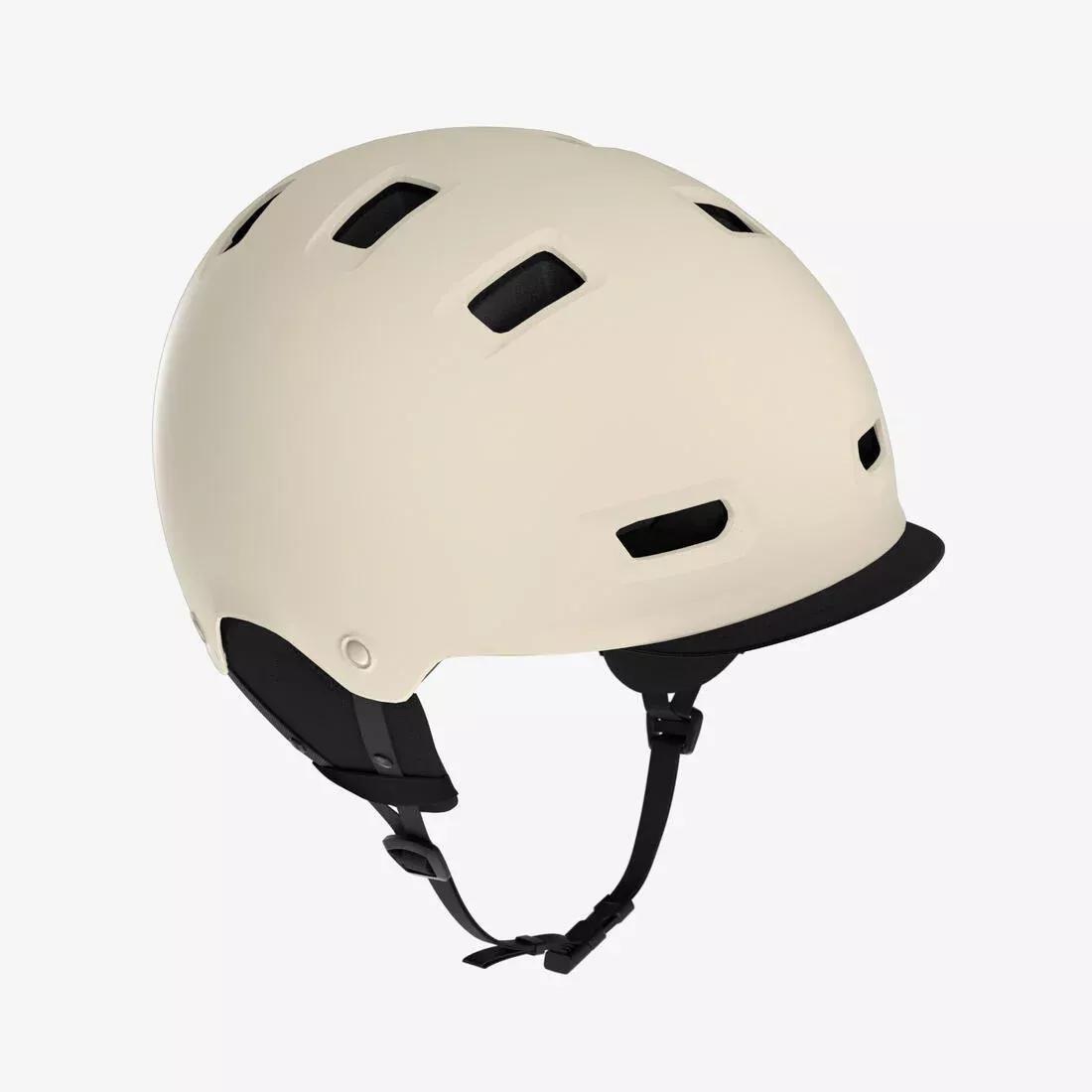 Cycling Bowl Helmet - 500, Beige, No Color, medium