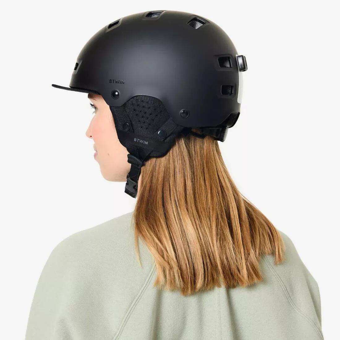 Cycling Bowl Helmet - 500, Beige, No Color, large image number 6