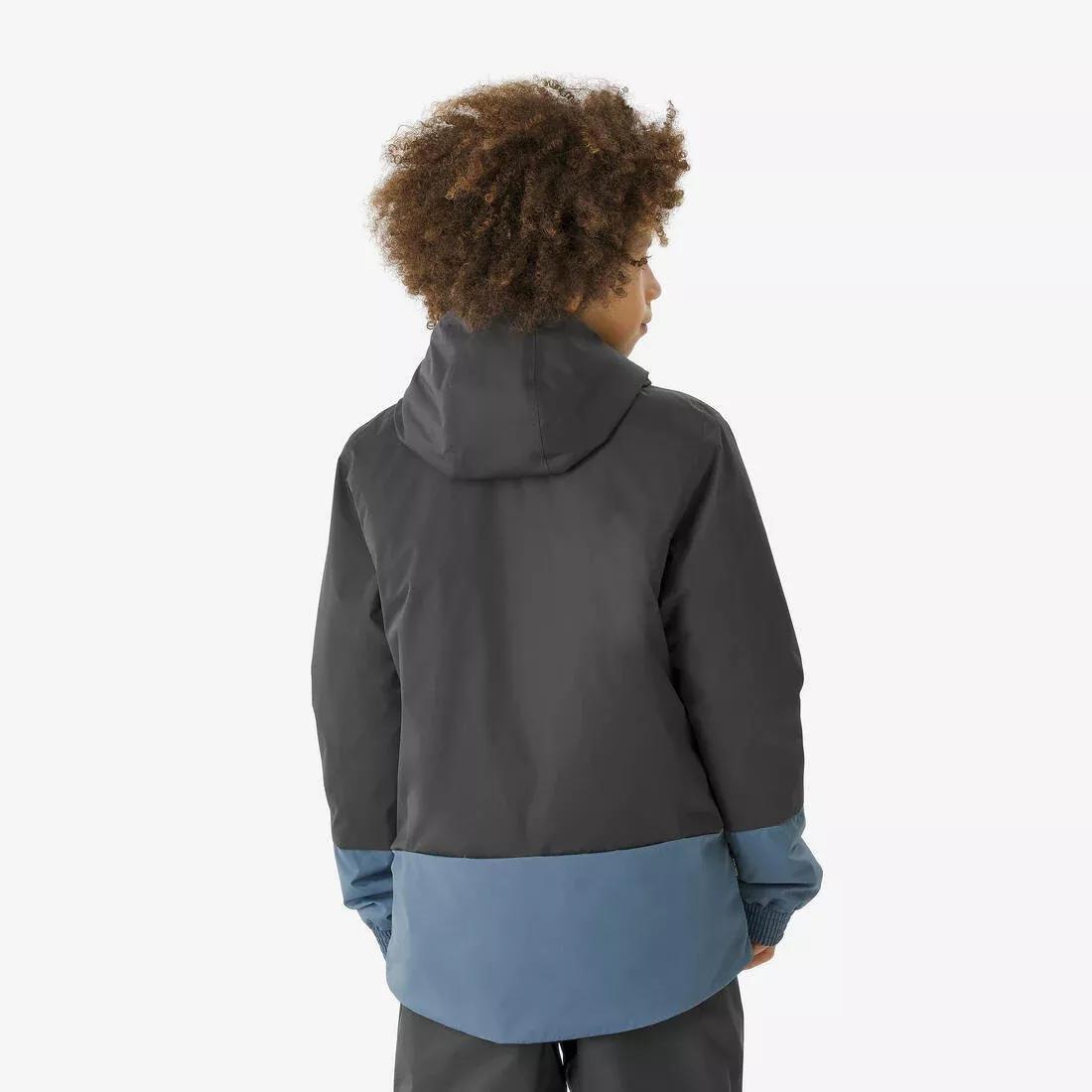 Kids Unisex Warm Ski Jacket - 5-15 Years - SKI100, Grey, No Color, medium