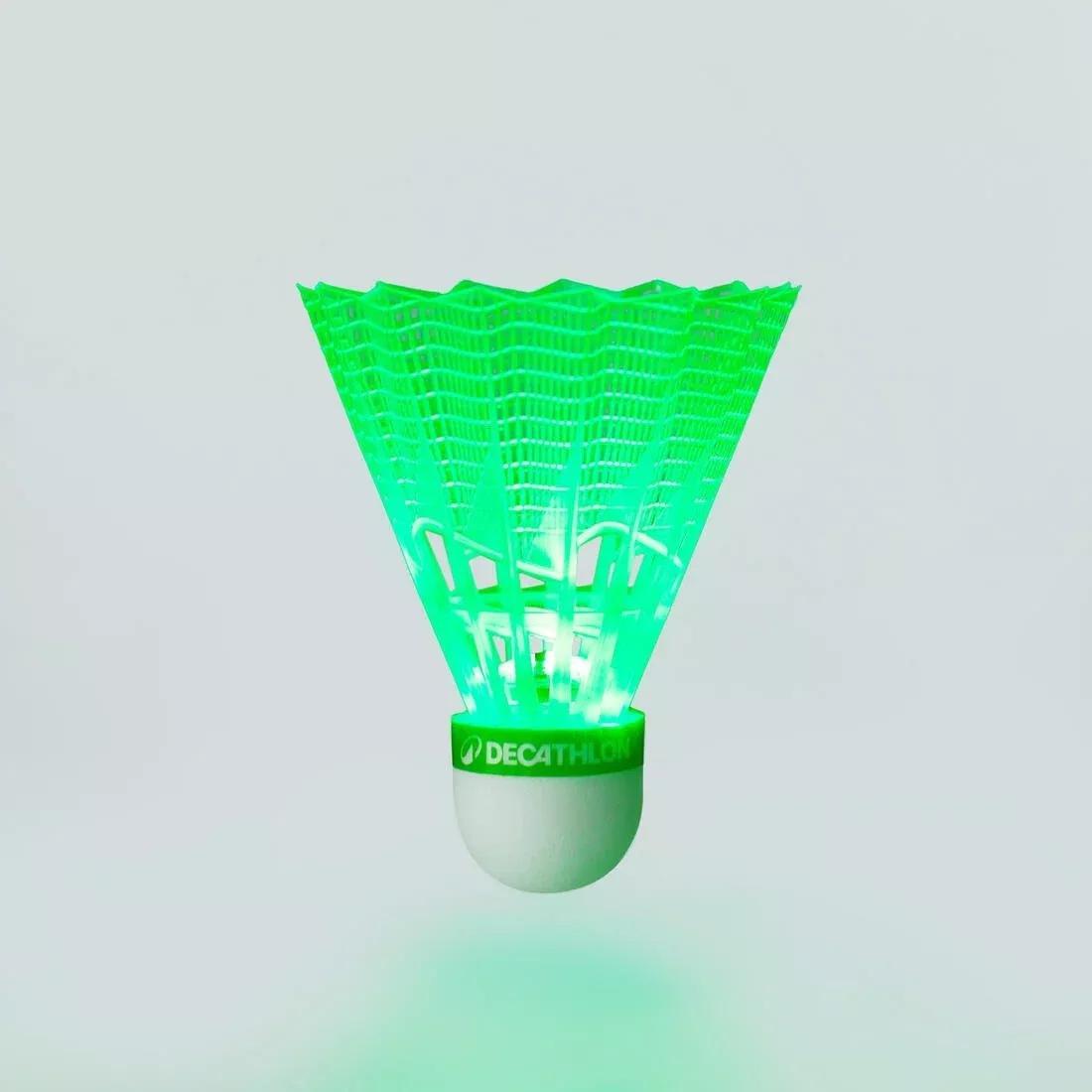Outdoor Plastic Shuttlecock Psc 130 Nite *3 For Day And Night Play, Green, No Color, medium