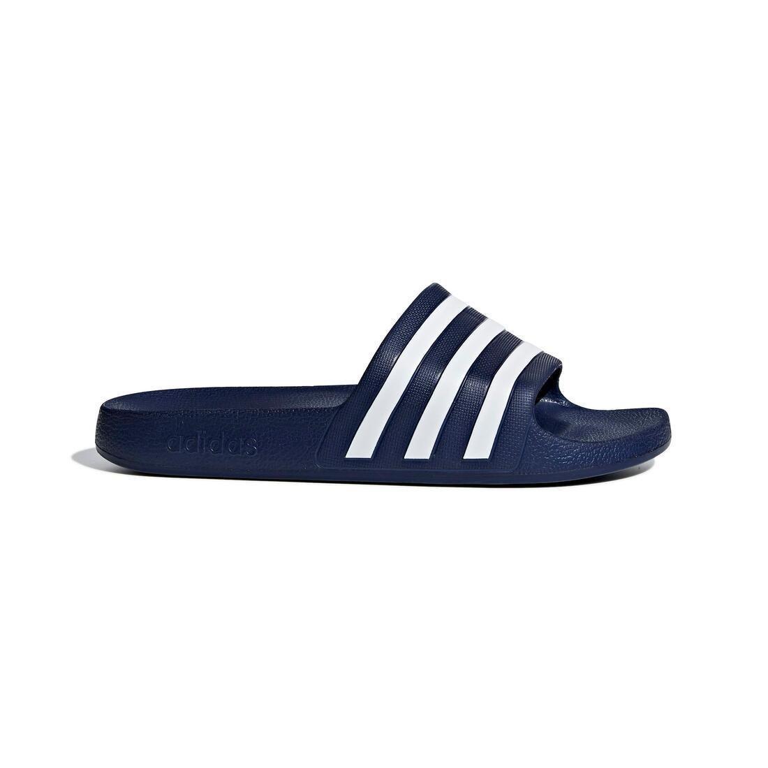 Unisex Adilette Aqua Slides, Navy, No Color, medium