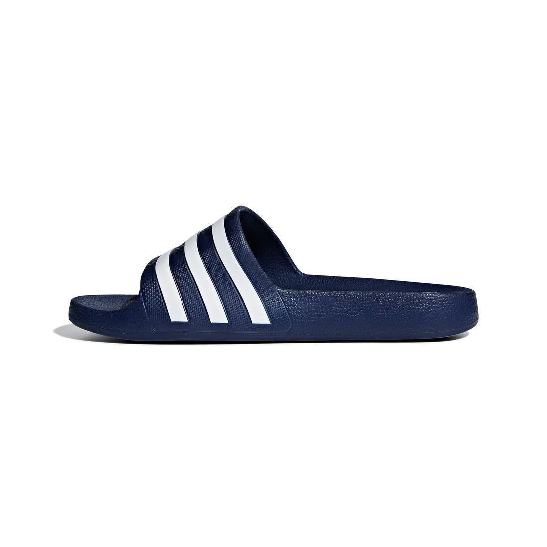 Unisex Adilette Aqua Slides, Navy, No Color, medium