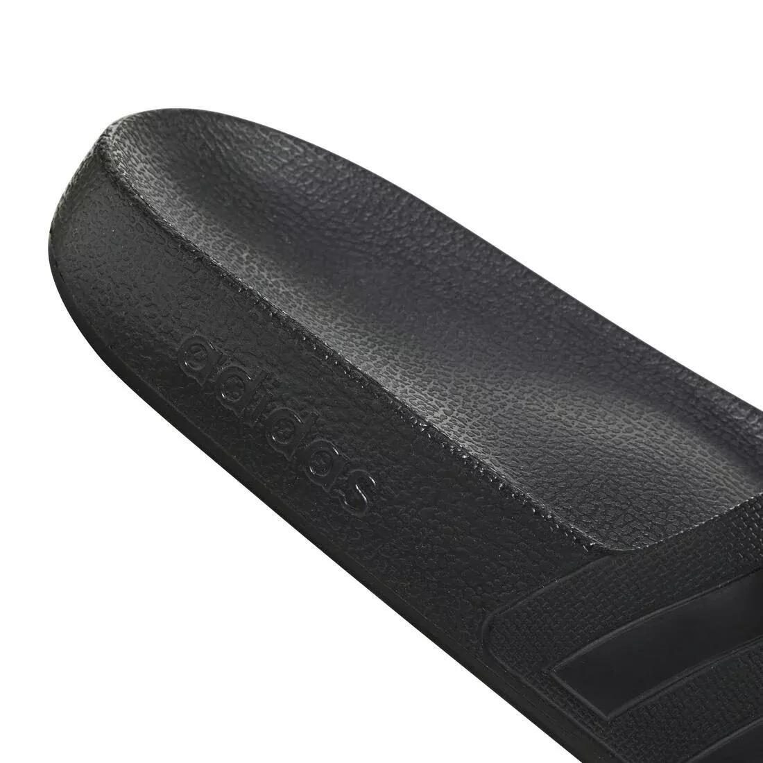 Unisex Adilette Aqua Slides, Black, No Color, large image number 4