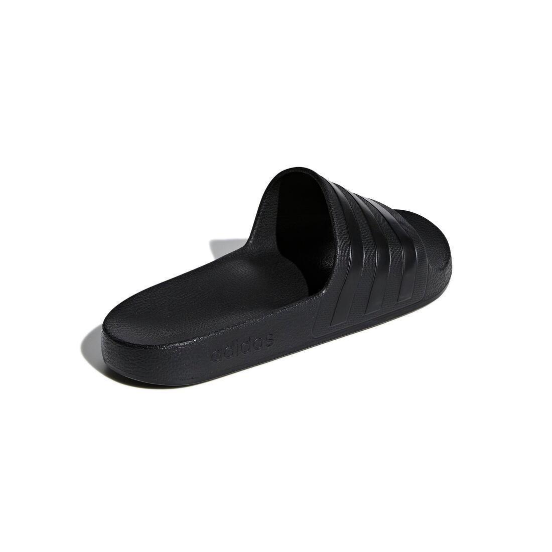 Unisex Adilette Aqua Slides, Black, No Color, large image number 6