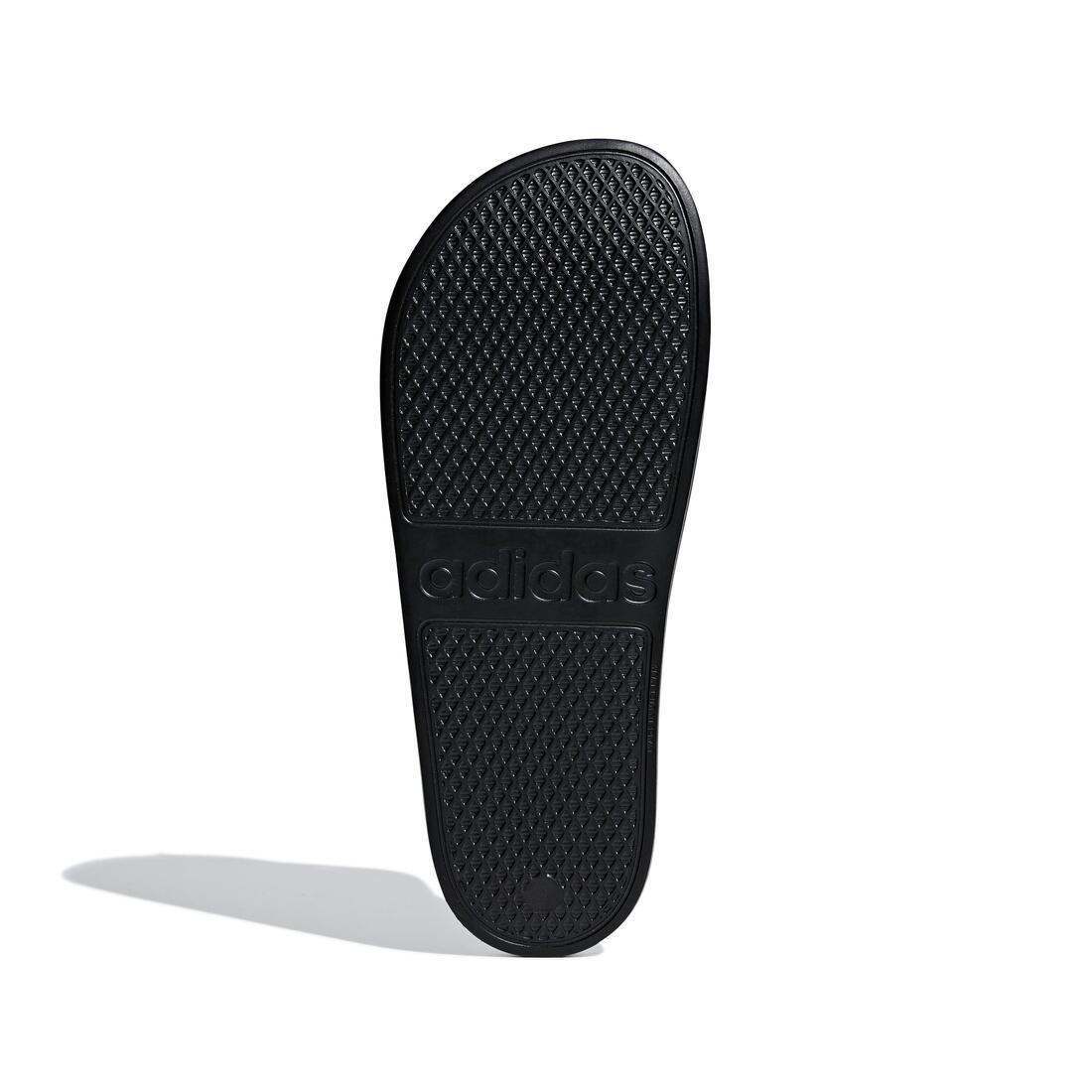 Unisex Adilette Aqua Slides, Black, No Color, large image number 8